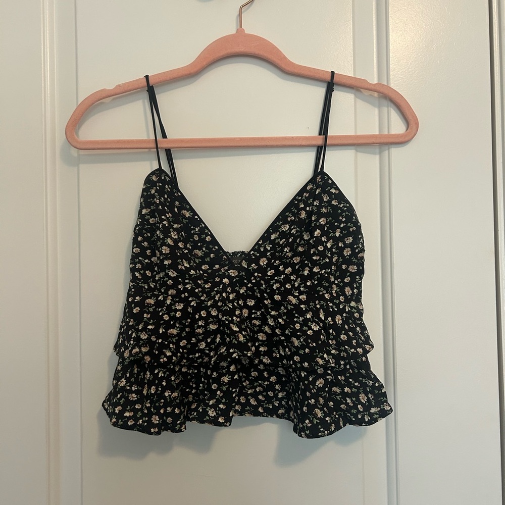 Dress Forum Floral Black Top